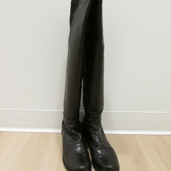 Stuart Weizmann black 5050 over the knee boots SZ 7 - Picture 12 of 16